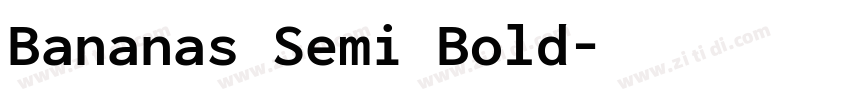 Bananas Semi Bold字体转换
